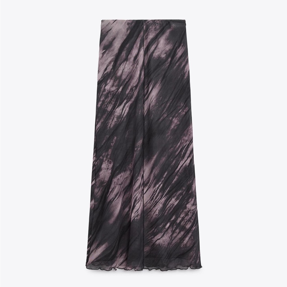 Mesh maxi skirt